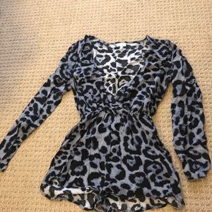 Cheetah romper
